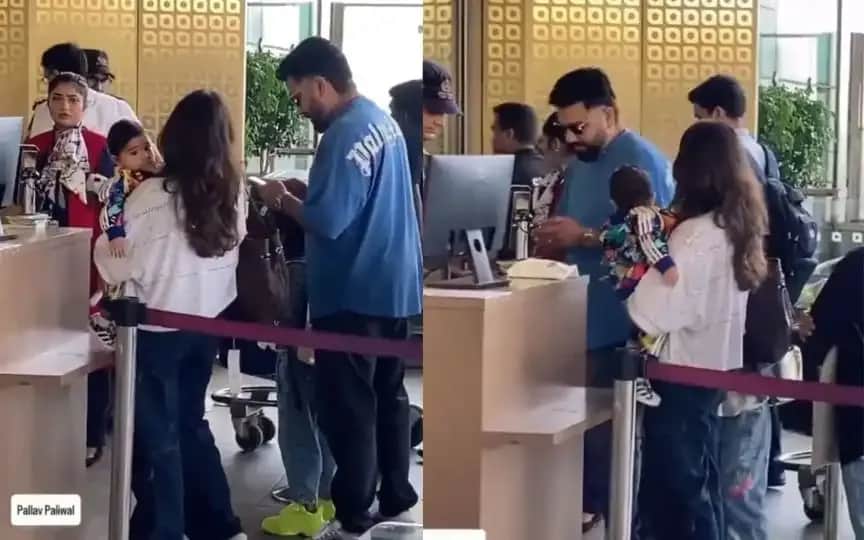 Rohit Sharma spotted at the Airport